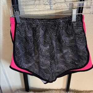 Nike Black and Pink Women's Athletic Shorts